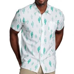 Tipsy Elves Men's Cali Cactus Hawaiian Shirt