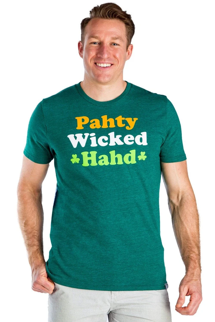 Tipsy Elves Men's Pahty Wicked Hahd Tee 4 Tipsy Elves Men's Pahty Wicked Hahd Tee