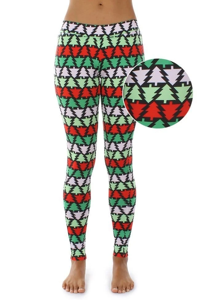 Tipsy Elves Women Christmas Tree Leggings 3 Tipsy Elves Women Christmas Tree Leggings