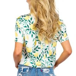 Tipsy Elves Spring Women's Laidback Lemon Hawaiian Shirt 7 Tipsy Elves Spring Women's Laidback Lemon Hawaiian Shirt