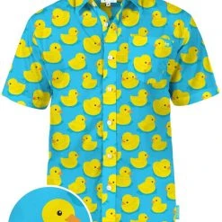 Tipsy Elves Men's Rubber Ducky Hawaiian Shirt