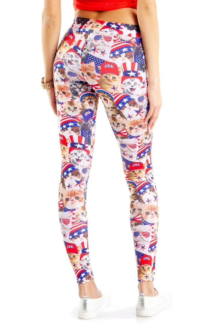 Tipsy Elves Americat Leggings Women 4 Tipsy Elves Americat Leggings Women