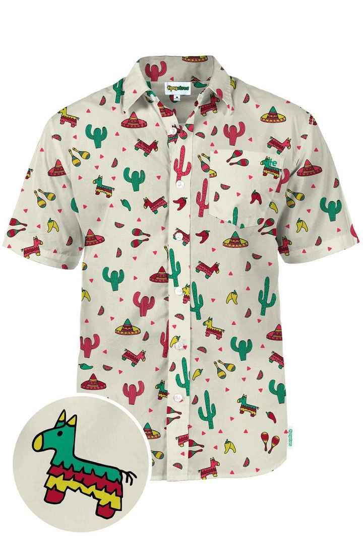 Tipsy Elves Men's Cantina Captain Hawaiian Shirt 3 Tipsy Elves Men's Cantina Captain Hawaiian Shirt