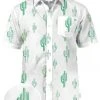 Tipsy Elves Men's Cali Cactus Hawaiian Shirt 2 Tipsy Elves Men's Cali Cactus Hawaiian Shirt