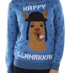 Tipsy Elves Women's Happy Llamakkah Sweater