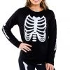 Tipsy Elves Women's Long Sleeve Skeleton Shirt 2 Tipsy Elves Women's Long Sleeve Skeleton Shirt