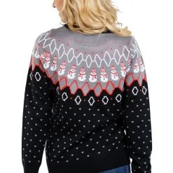 Tipsy Elves Women's Swooping Snowman Ugly Christmas Sweater 7 Tipsy Elves Women's Swooping Snowman Ugly Christmas Sweater