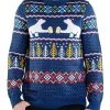 Tipsy Elves Men's Polar Bear Party Ugly Christmas Sweater