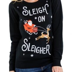 Tipsy Elves Women's Sleigh On Sleigher Ugly Christmas Sweater