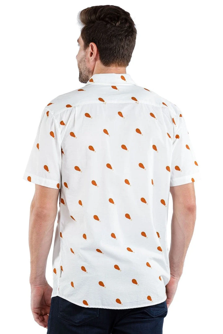 Tipsy Elves Men's Drumstick Button Down Shirt 5 Tipsy Elves Men's Drumstick Button Down Shirt