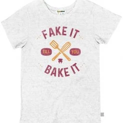 Tipsy Elves Women's Fake It Till You Bake It Tee