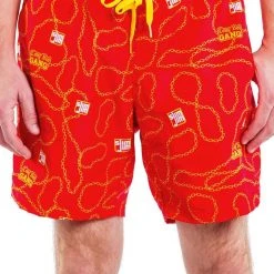 Tipsy Elves Slim Jim Red Swim Trunks Men 9 Tipsy Elves Slim Jim Red Swim Trunks Men