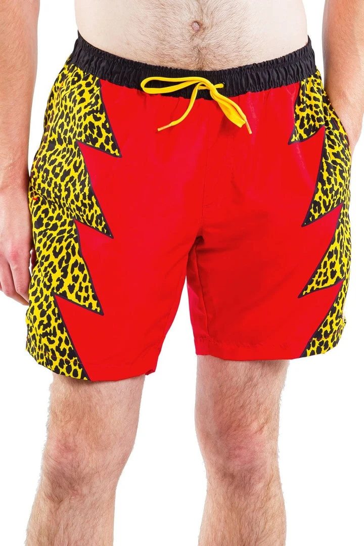 Tipsy Elves Slim Jim Leopard Print Swim Trunks 4 Tipsy Elves Slim Jim Leopard Print Swim Trunks