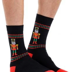 Tipsy Elves Men's Black Nutcracker Socks