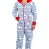 Tipsy Elves Men's Grey Moose Jumpsuit 2 Tipsy Elves Men's Grey Moose Jumpsuit