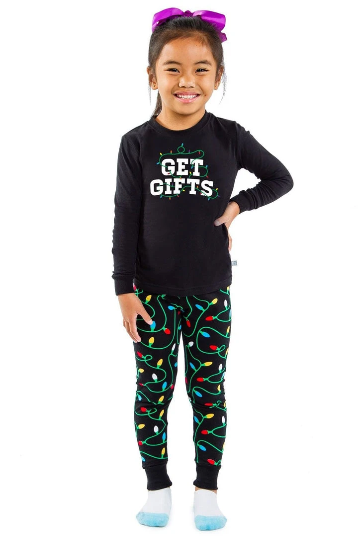 Tipsy Elves Boy's / Girl's Get Gifts Pajama Set 4 Tipsy Elves Boy's / Girl's Get Gifts Pajama Set