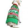 Tipsy Elves Holidays & Occasions Seasons Greetings Dog Sweater 1 Tipsy Elves Holidays & Occasions Seasons Greetings Dog Sweater