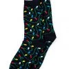 Tipsy Elves Men's String Of Lights Socks 1 Tipsy Elves Men's String Of Lights Socks