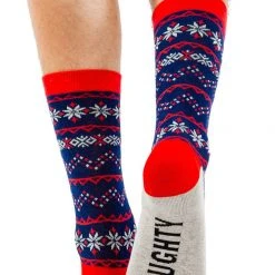 Tipsy Elves Men's Naughty Or Nice Socks