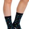 Tipsy Elves Women's String Of Lights Crew Socks 1 Tipsy Elves Women's String Of Lights Crew Socks