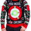 Tipsy Elves Men's Drinking Game Big And Tall Ugly Christmas Sweater 2 Tipsy Elves Men's Drinking Game Big And Tall Ugly Christmas Sweater