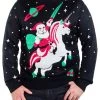 Tipsy Elves Men's Santa Unicorn Big And Tall Ugly Christmas Sweater 1 Tipsy Elves Men's Santa Unicorn Big And Tall Ugly Christmas Sweater