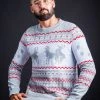 Tipsy Elves Men's Grey Humping Reindeer Ugly Christmas Sweater 2 Tipsy Elves Men's Grey Humping Reindeer Ugly Christmas Sweater