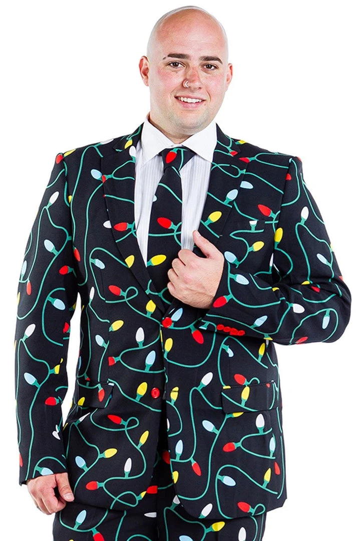 Tipsy Elves Tangle Wrangler Big And Tall Blazer W/ Tie Men 3 Tipsy Elves Tangle Wrangler Big And Tall Blazer W/ Tie Men