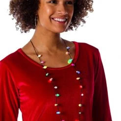 Tipsy Elves Holidays & Occasions Flashing Light Necklace