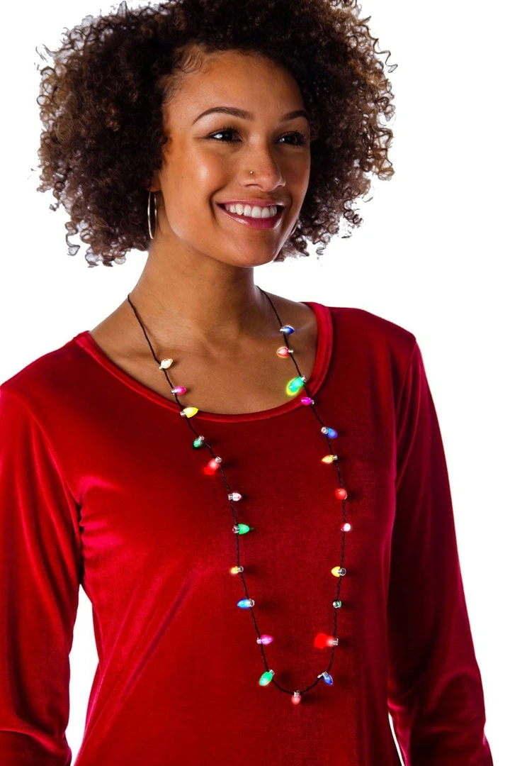 Tipsy Elves Holidays & Occasions Flashing Light Necklace 3 Tipsy Elves Holidays & Occasions Flashing Light Necklace