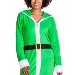 Tipsy Elves Women's Little Helper Fleece Cozy Dress