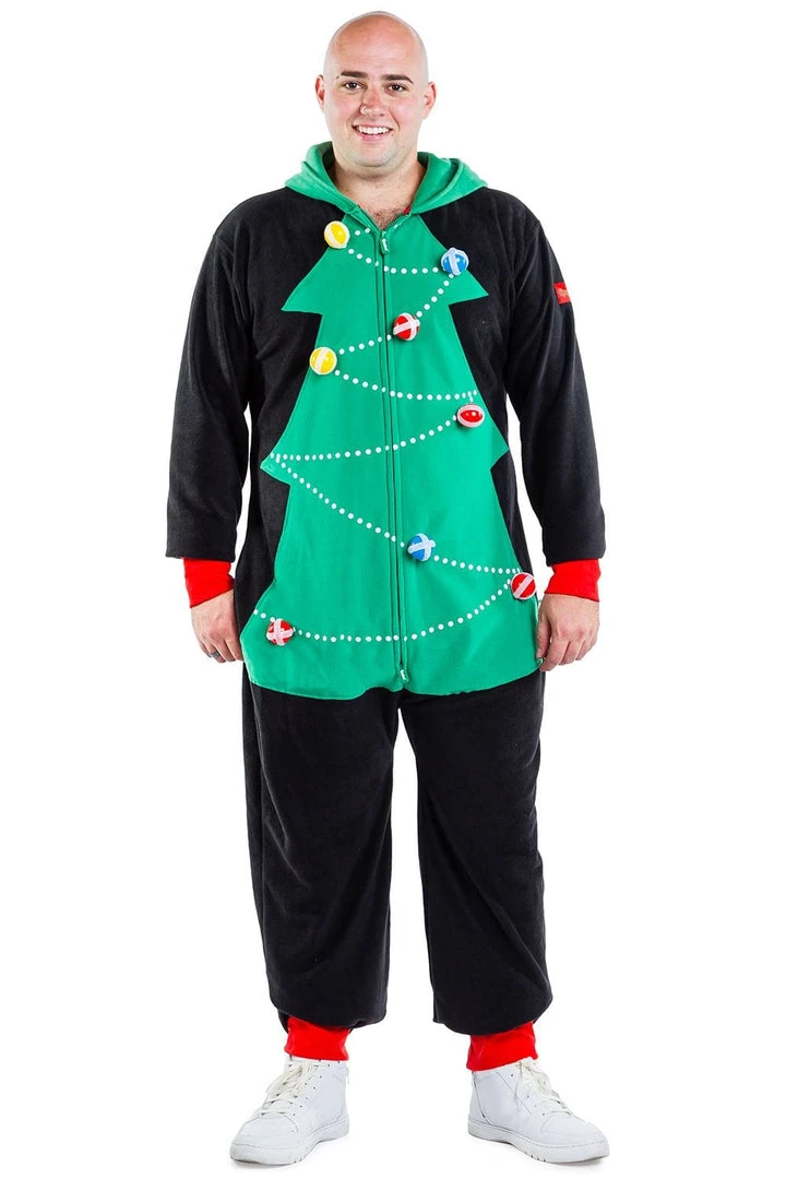 Tipsy Elves Men's Christmas Tree Toss Game Big And Tall Jumpsuit 3 Tipsy Elves Men's Christmas Tree Toss Game Big And Tall Jumpsuit