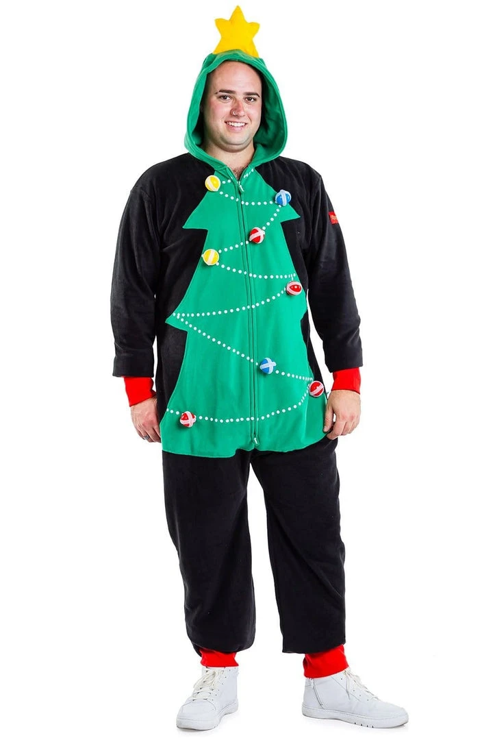 Tipsy Elves Men's Christmas Tree Toss Game Big And Tall Jumpsuit 4 Tipsy Elves Men's Christmas Tree Toss Game Big And Tall Jumpsuit