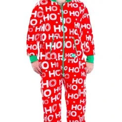 Tipsy Elves Men's Ho Ho Ho Big And Tall Jumpsuit