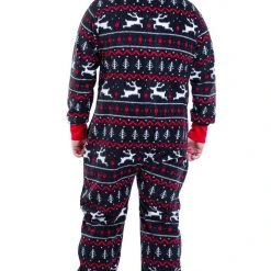 Tipsy Elves Men's Black And Red Fair Isle Big And Tall Jumpsuit 6 Tipsy Elves Men's Black And Red Fair Isle Big And Tall Jumpsuit