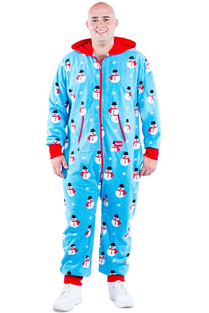Tipsy Elves Men's Snowman Is An Island Big And Tall Jumpsuit 3 Tipsy Elves Men's Snowman Is An Island Big And Tall Jumpsuit