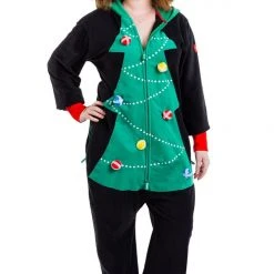 Tipsy Elves Women's Christmas Tree Toss Game Plus Size Jumpsuit