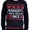Tipsy Elves Men's Naughty List Ugly Christmas Sweater