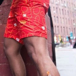 Tipsy Elves Slim Jim Red Swim Trunks Men 11 Tipsy Elves Slim Jim Red Swim Trunks Men