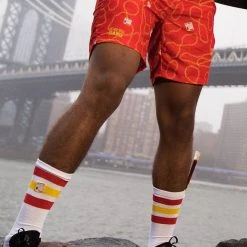 Tipsy Elves Slim Jim Red Swim Trunks Men