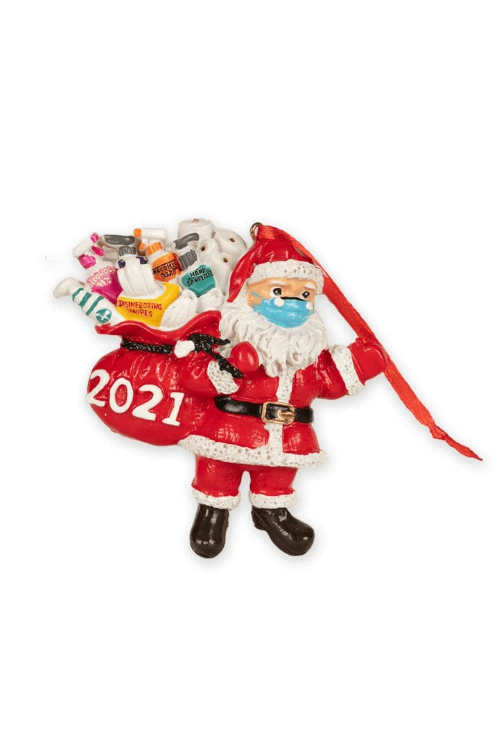Tipsy Elves 2021 Masked Santa 3D Ornament Holidays & Occasions 3 Tipsy Elves 2021 Masked Santa 3D Ornament Holidays & Occasions