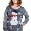 Tipsy Elves Women's Sequined Snow Day Plus Size Ugly Christmas Sweater 1 Tipsy Elves Women's Sequined Snow Day Plus Size Ugly Christmas Sweater