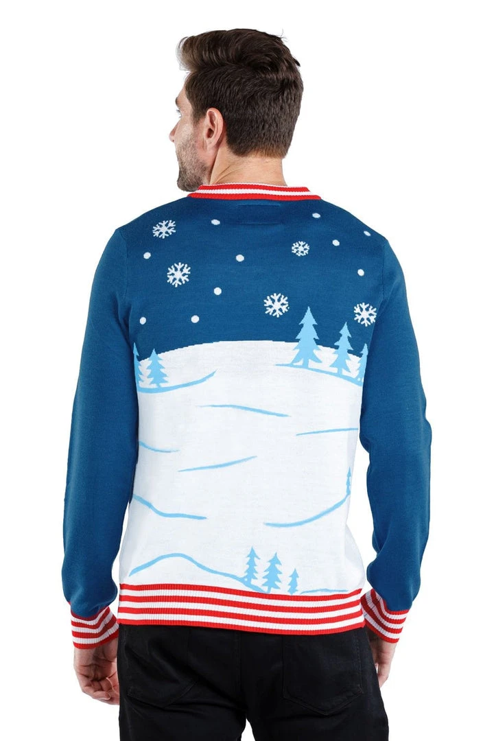 Tipsy Elves Men's Censored Skater Ugly Christmas Sweater 4 Tipsy Elves Men's Censored Skater Ugly Christmas Sweater
