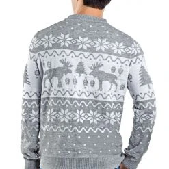 Tipsy Elves Men's Merry Moose Ugly Christmas Sweater