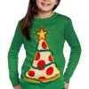 Tipsy Elves Kids & Baby Boy's / Girl's Pizza Tree Sweater 1 Tipsy Elves Kids & Baby Boy's / Girl's Pizza Tree Sweater
