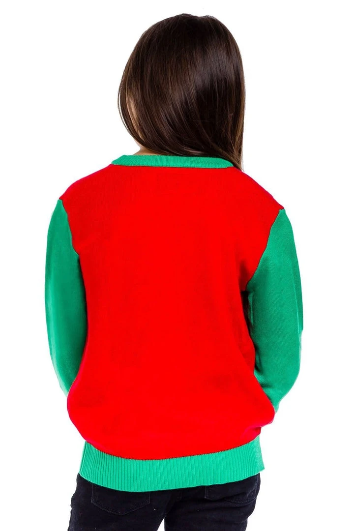 Tipsy Elves Boy's / Girl's Cat In Wreath Ugly Christmas Sweater 8 Tipsy Elves Boy's / Girl's Cat In Wreath Ugly Christmas Sweater