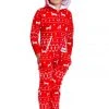 Tipsy Elves Boy's / Girl's Red Fair Isle Reindeer Jumpsuit Holidays & Occasions 1 Tipsy Elves Boy's / Girl's Red Fair Isle Reindeer Jumpsuit Holidays & Occasions