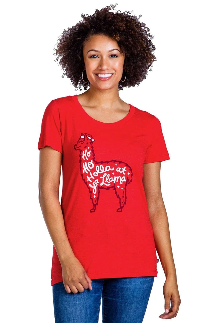 Tipsy Elves Women's Christmas Llama Tee 4 Tipsy Elves Women's Christmas Llama Tee