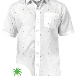 Tipsy Elves Spring Men's Keep Palm And Carry On Hawaiian Shirt