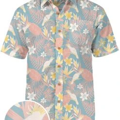 Tipsy Elves Men's Talk Birdie To Me Hawaiian Shirt